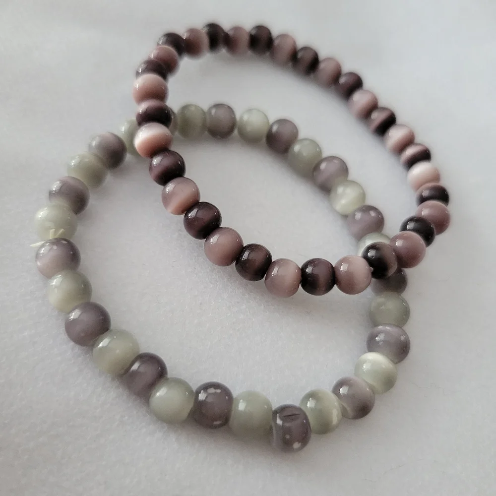 Beaded Stretch Bracelets Set Of 2 - Picture 3 of 7